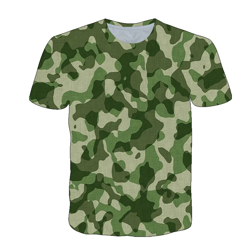 

Men Ladies Kids T-shirt Summer 3d Printing Geely Camouflage Clothing Casual Retro O Neck Breathable Lightweight Sports Top