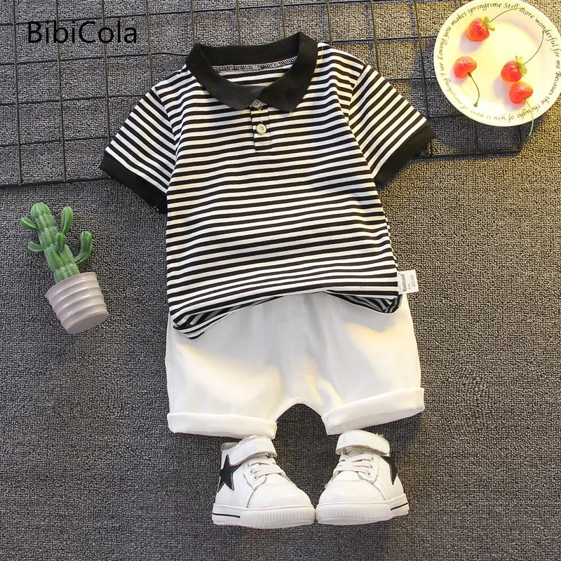 

2023 детская одежда, летний костюм для мальчиков, детский летний комплект из двух предметов с короткими рукавами, летняя одежда для малышей 1-5 ...