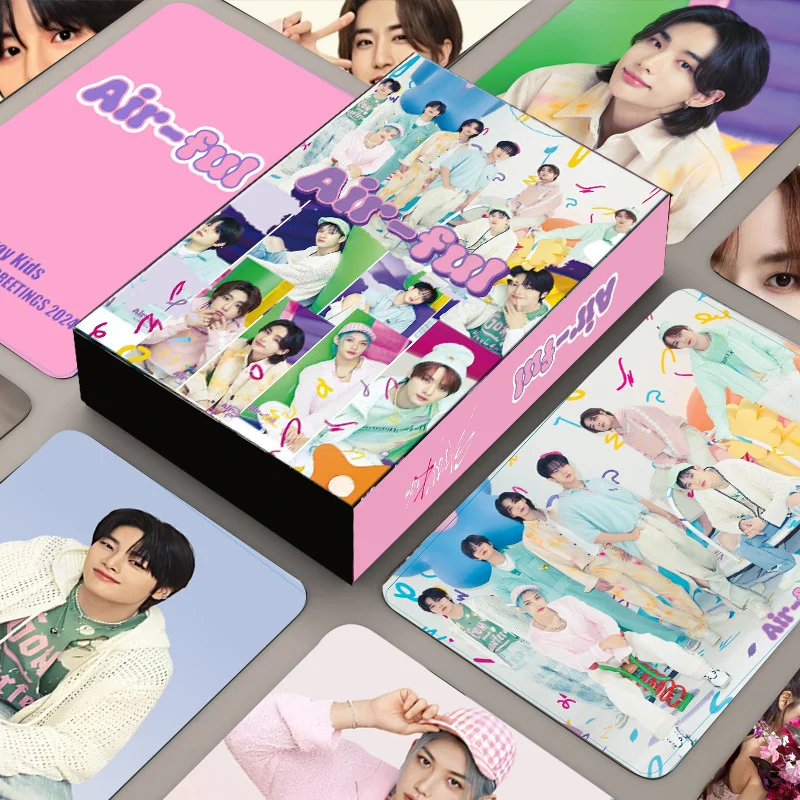

55pcs/Set Kpop Stray Kids New HD Lomo Card High Quality Double Side Print Photo Card Felix Lee Know Hyunjin Bangchan Fan Gift