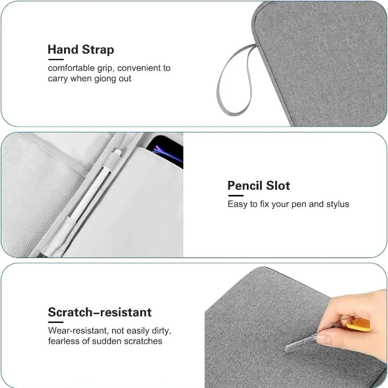 Многослойная внутренняя сумка для Huawei MatePad SE 11 2024 5 S PaperMatte air1. SE10.4 T10S T10 10 1 Pro 8 M6 Pro13.2