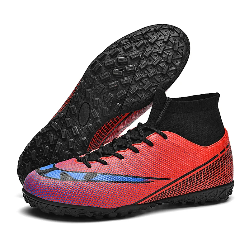 New Professional Unisex Soccer Shoes TF/FG Football Boots Men Teenagers Adults Kids Soccer Cleats Grass Training Football Shoes