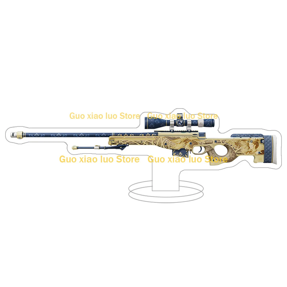 Фото Скины для AWP из Counter-Strike 2: Dragon Lore, Desert Hydra, Gungnir, Lightning Strike, Chrome Cannon, Fade. Акриловая подставка, фигурка, брелок. №2