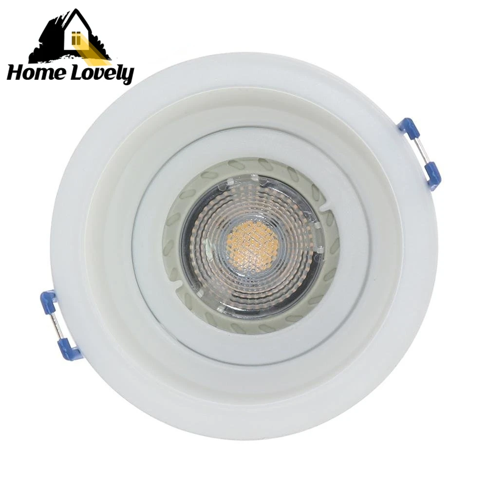 

Точечный светильник GU10, круглый белый держатель для ламп MR16, держатель для потолочного светильника, основа, галогенный проекционный кронштейн, чашка, алюминиевый светодиодный светильник