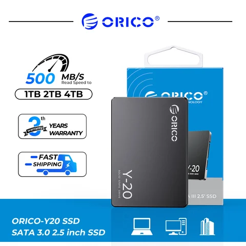 ORICO Y20 2,5-дюймовый SATA SSD 128 ГБ 256B 512 ГБ 2,5-дюймовый SATA3.0 внутренний твердотельный жесткий диск для пользователя своими руками