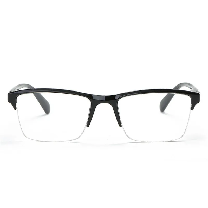 

Очки для чтения с полуободковой оправой, пресбиопические очки для мужчин и женщин, очки для дальнего зрения, ультратонкие, черные, красные, с силой от + 75 до + 400