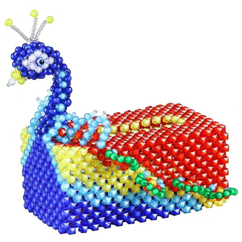 

Павлинья коробка для салфеток ручной работы для гостиной, Хрустальная коробка для салфеток, журнального столика, столовой, спальни, бара, кл...