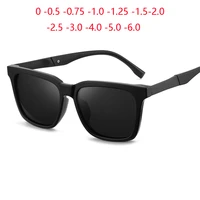 retro myopia lens square sunglasses men polarized metal driver prescription sunglasses women 0 0 5 0 75 1 0 to 6 0