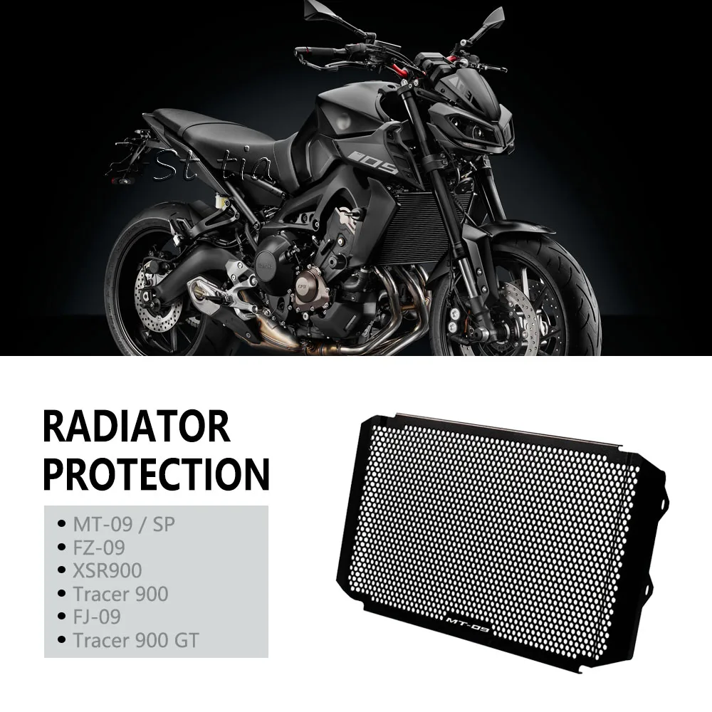 

For YAMAHA MT-09 FZ-09 XSR900 XSR Tracer 900 GT ABS 2015 2016 2017 2018 2019 Motorcycle Radiator Grille Cover Guard Protection