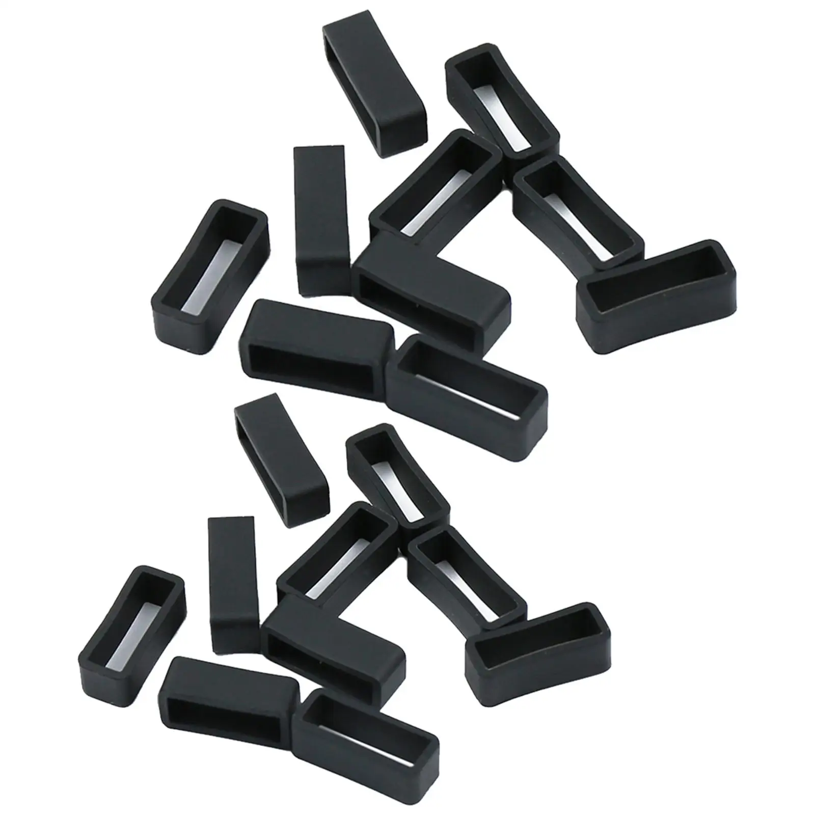 

20pcs Watchband Strap Loops Watch Strap Holder Watchstrap Hoop Fastener Rings Sport Watch Keeper Retainer Wristband Repair