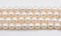 Unique Design AA Store,AA 10-11mm Large White Color Genuine Freshwater Pearl Loose Beads,DIY Jewelry For Necklace Bracelet