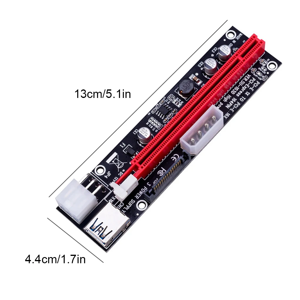 

PCI-E 1x до 16x Райзер-карта компьютерная майнинговая видеокарта удлинительная плата PCI-Express удлинитель