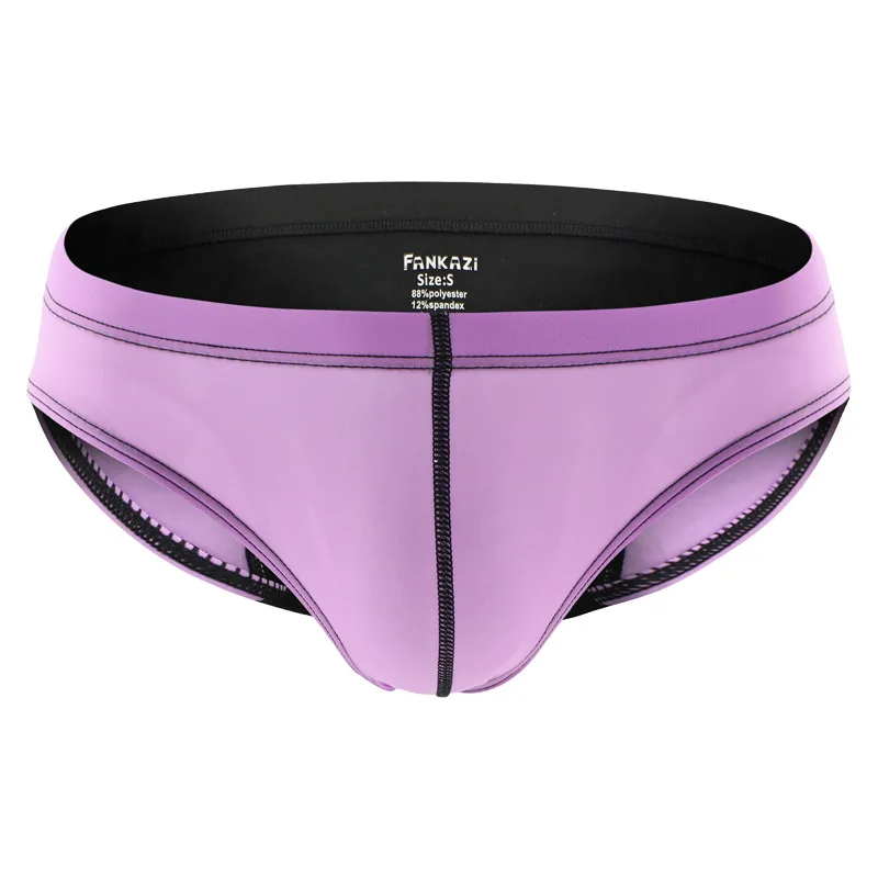 Фото Мужские трусы-брифы, дышащие, с U-образным вырезом, Cueca Masculina №5