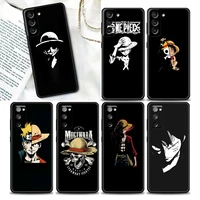 monkey d luffy one piece phone case for samsung galaxy s7 s8 s9 s10e s21 s20 fe plus ultra 5g soft silicone case cover bandai