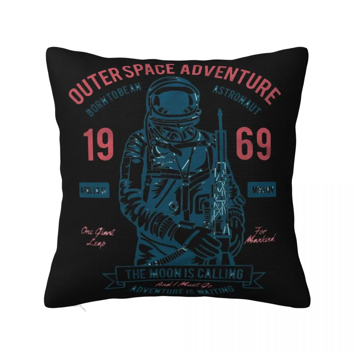 T Outer Space Adventure 69 Spazio Astronauta Apollo 11 Mitiche Женская наволочка нового дизайна для