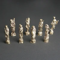 antique brass eight immortals crossing the sea desktop decoration antique miscellaneous bronze statue bronze