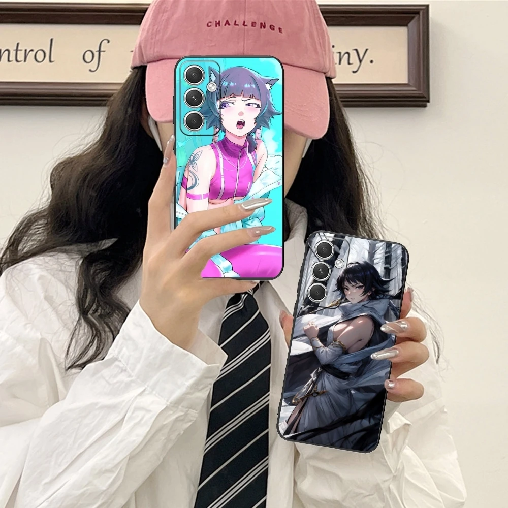 Отбеливающий вечерний крутой Чехол для мобильного телефона Samsung Galaxy S24 S23 S22 S21 S20 S10