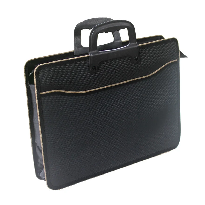 

Fashion file bag portable briefcase men business office bag trend package work bag file A4 conference bag Oxford waterproof