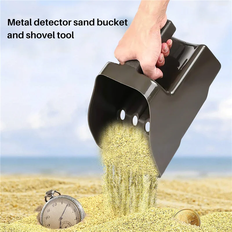 

Metal Detector Sand Scoop and Shovel Set Digging Tool Accessories for Underground Metal Detecting Gold Treasure Detector