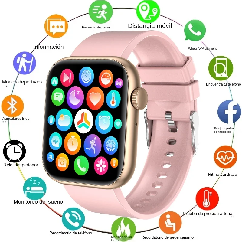 

Смарт-часы женские водонепроницаемые с сенсорным экраном и поддержкой Bluetooth