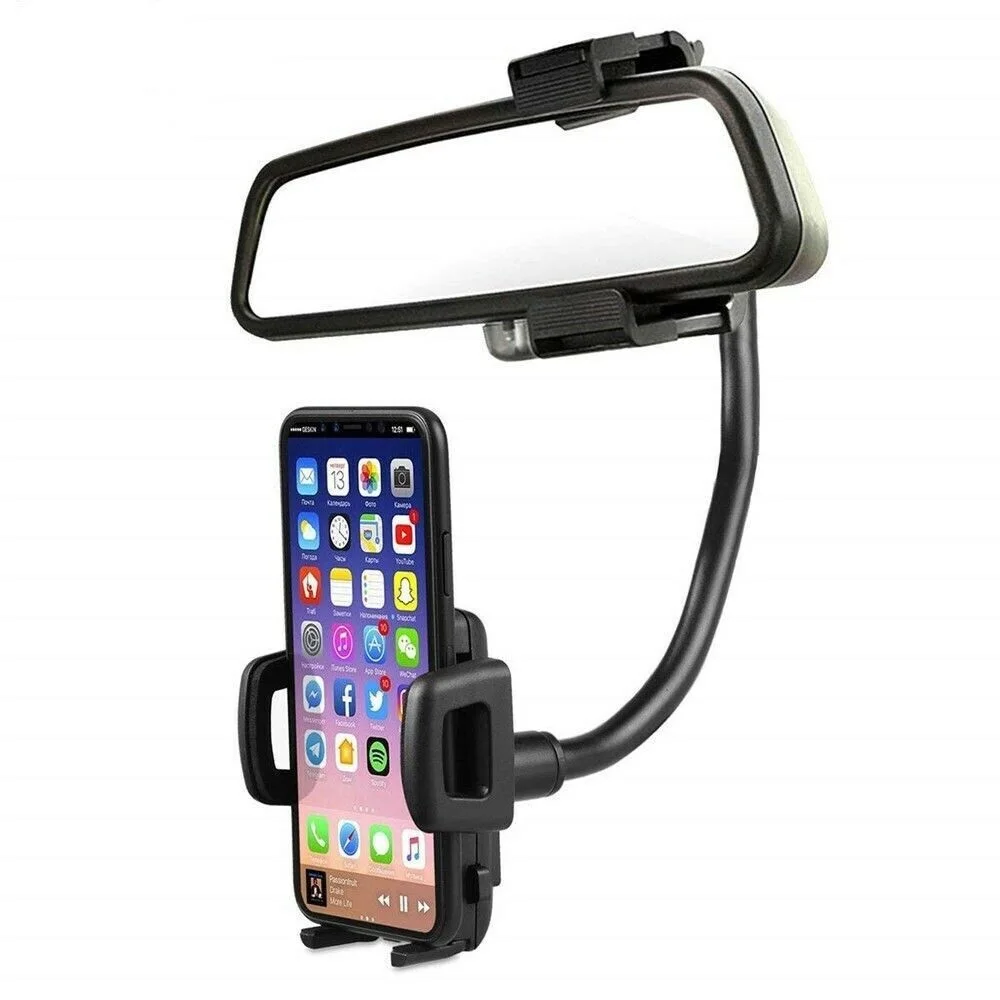 

Universal 360 ° Car Rear View Mirror Bracket Bracket Holder Clip Suitable for Mobile Phone GPS