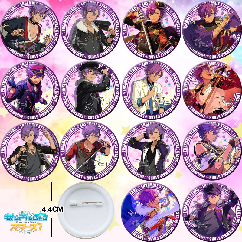 

14pcs Anime Badge Ensemble Stars Otogari Adonisu Pin Brooch Button