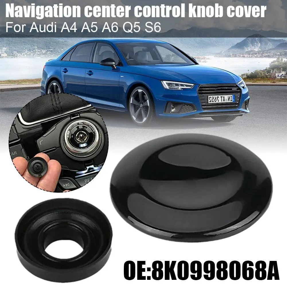 

Button Joystick Repair Kit MMI Rotary Knob Glossy Black Multimedia Key Cover Sealing For Audi A4 A5 A6 Q5 S6 8K0998068A