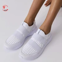 summer new sports shoes womens 2022 fashion casual comfortable shoes round toe breathable thick bottom large size womens shoes