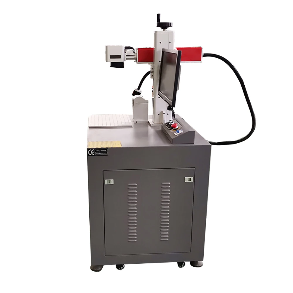 Машина для маркировки светодиодной лампы 20 Вт 30 50 волоконная лазерная гравировка