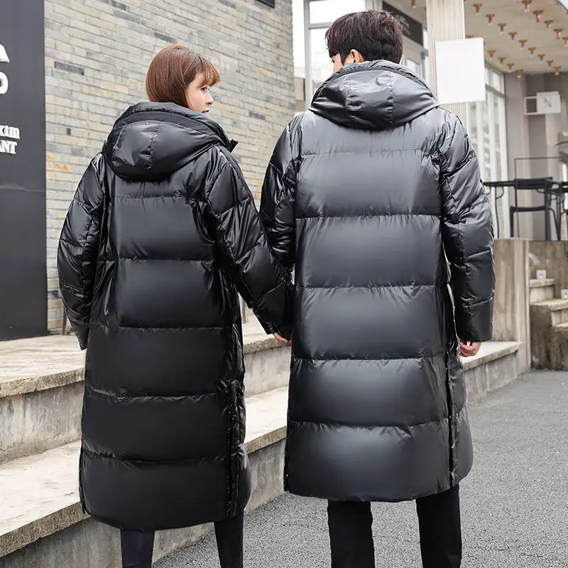 Men's Puffer Jacket Parkas Coats for Men Winter Long Coat Men's Cold Jacket Glossy Couple Models Keep Warm Fashion Down Jacket