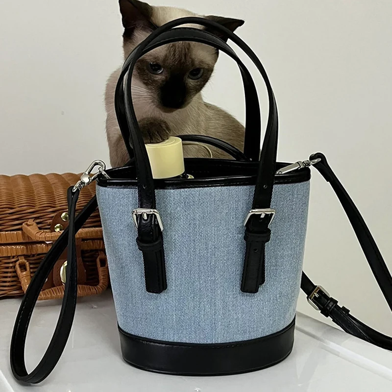 Новая простая модная сумка-ведро большой вместимости в стиле ретро для подмышек