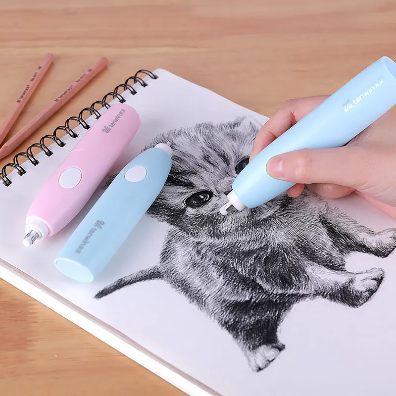 Astronomical Electric Stationery Battery Eraser for Thick and Fine Core Art Sketch Writing Eraser Sassafras Student Stationery