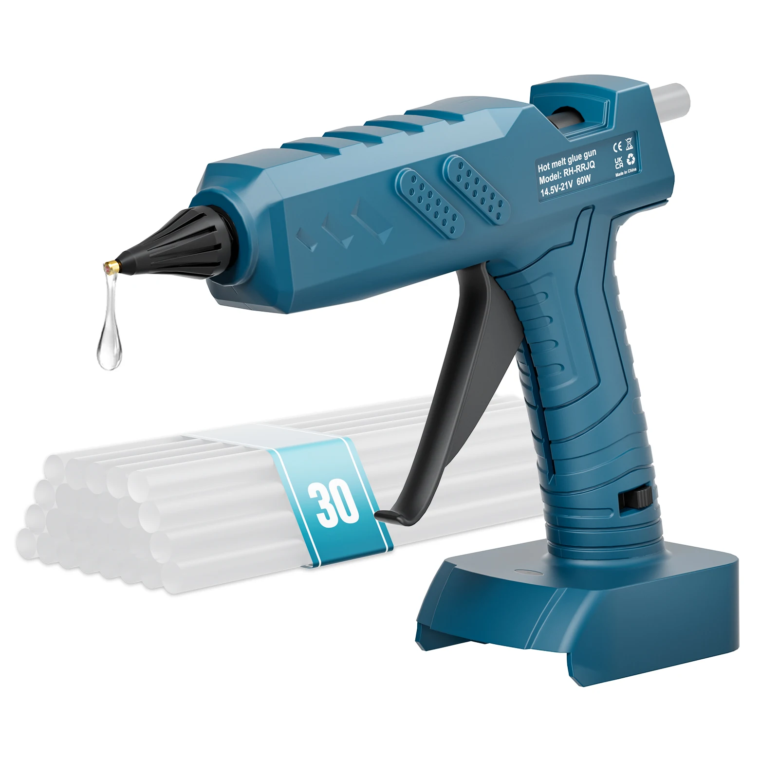 

Синхситер электрический клеевой пистолет 18В синий