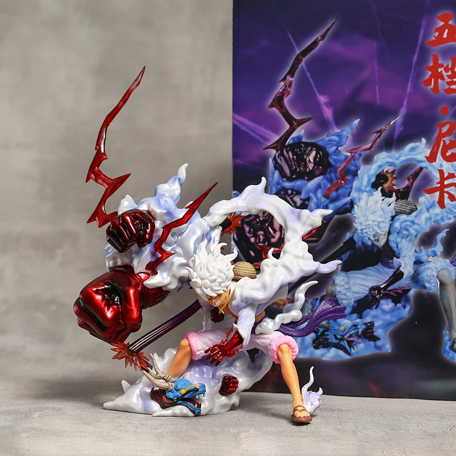 

One Piece Sun God Nika Gear 5 Monkey D Luffy Battle Ver Collectible Statue Figure Model Toy