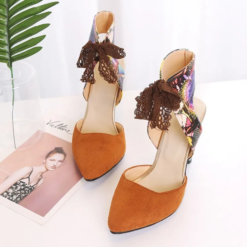 Plus Size 34-44 OL Sandals For Women OfficeShoes Thin heel 8cm High Heels Woman Party Shoes Sexy Summer Pumps Female Club Shoes