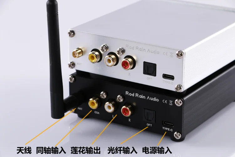 Tanie Rod Rain Audio ES9038Q2M DAC QCC5125 Bluetooth 5.1 APTX-HD LDAC Aptx-adaptacyjny Dekoder Dźwięku Wzmacniacz Słuchawkowy Hiby Fiio