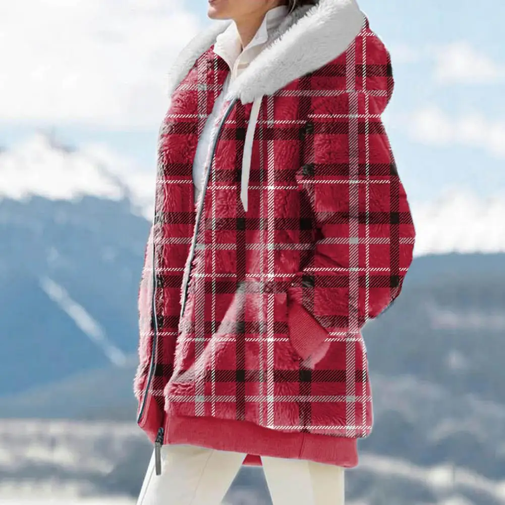 

Модный уютный зимний Кардиган, уличное пальто с защитой от холода, Женское пальто на молнии, плотное пальто для катания на коньках