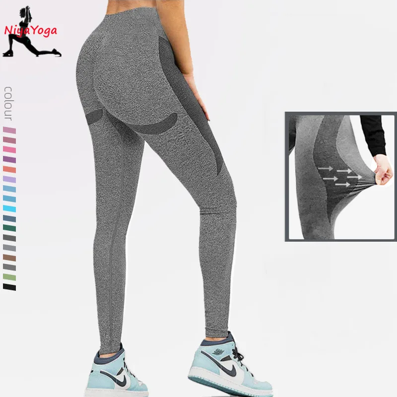 

Women's Yoga Pants Female High-waist Quick-drying Tight Stretch Pants Outside Running Sportswear Fitness Clothes Yoga Clothing