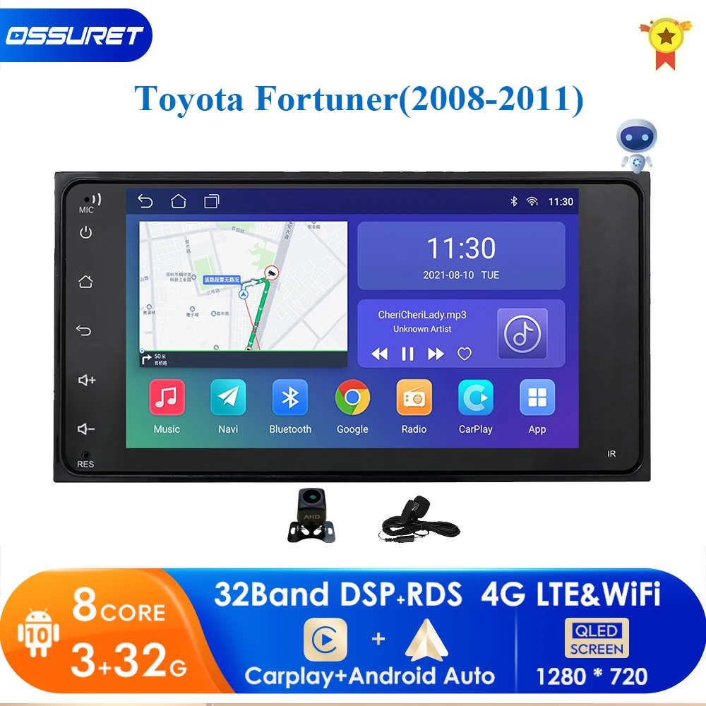 

Автомагнитола 2DIN, 3G + 32 ГБ, Android 10