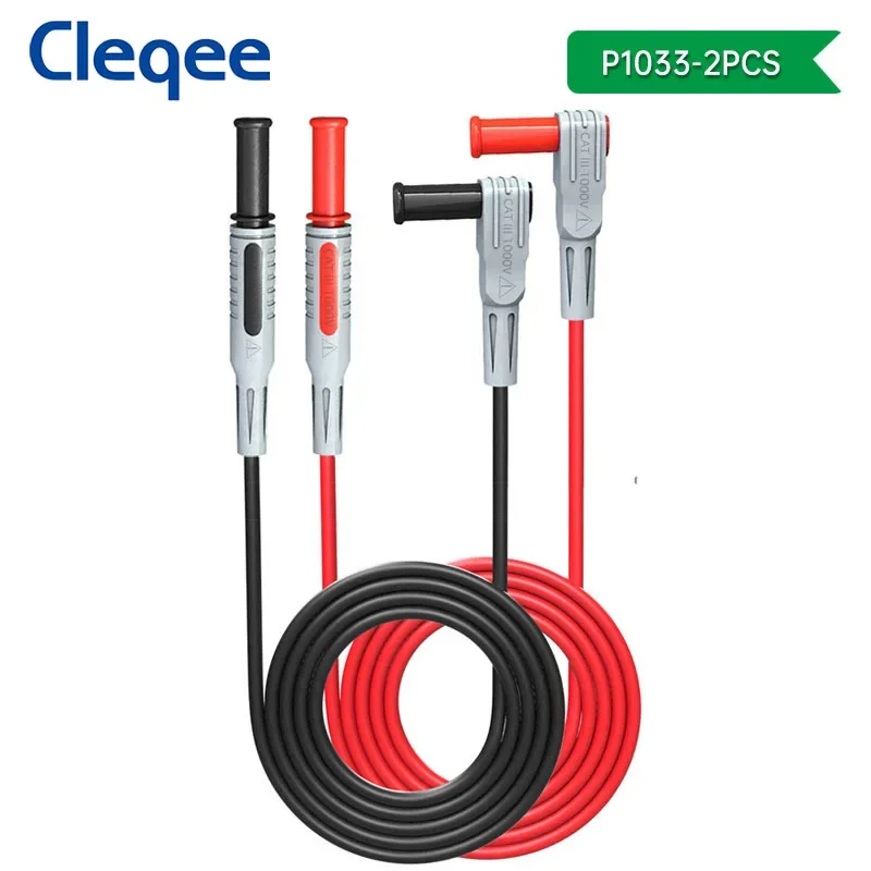 

CLEQEE Тестовые провода для мультиметра красный/черный 4 мм