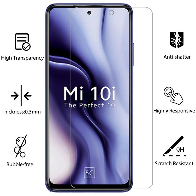 Защитное закаленное стекло для xiaomi mi 10i защитная пленка экрана xiaomi10i mi10i my10 i i10 film