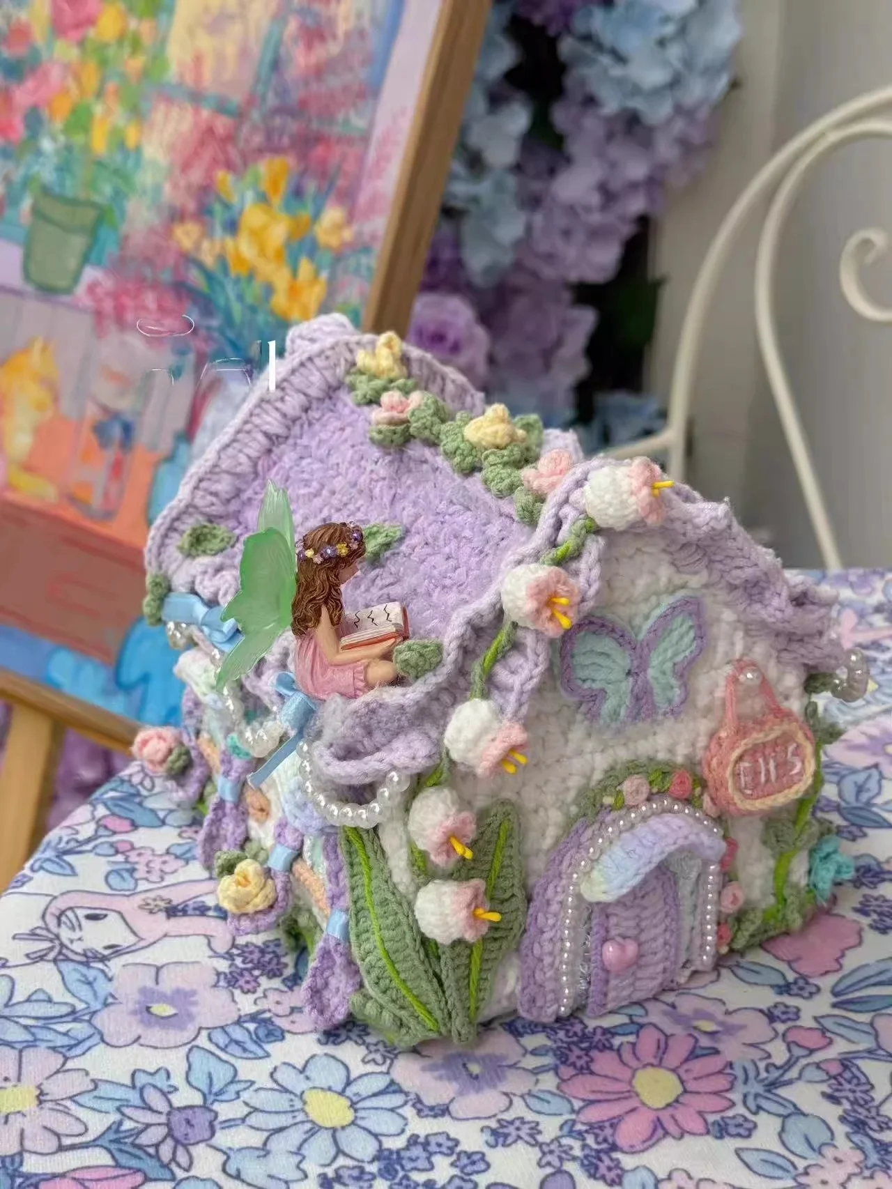 Shevell оригинальная цветочная комната сказочная шерсть DIY вязаный крючком тканый