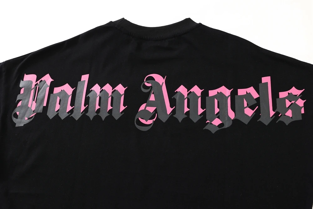 Свободная Повседневная футболка с надписью и логотипом 22ss коротким рукавом для