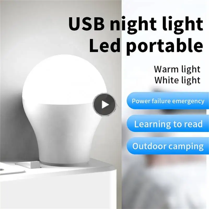 Большая Акция лампа с USB-разъемом портативная светодиодная мини-ночник маленький