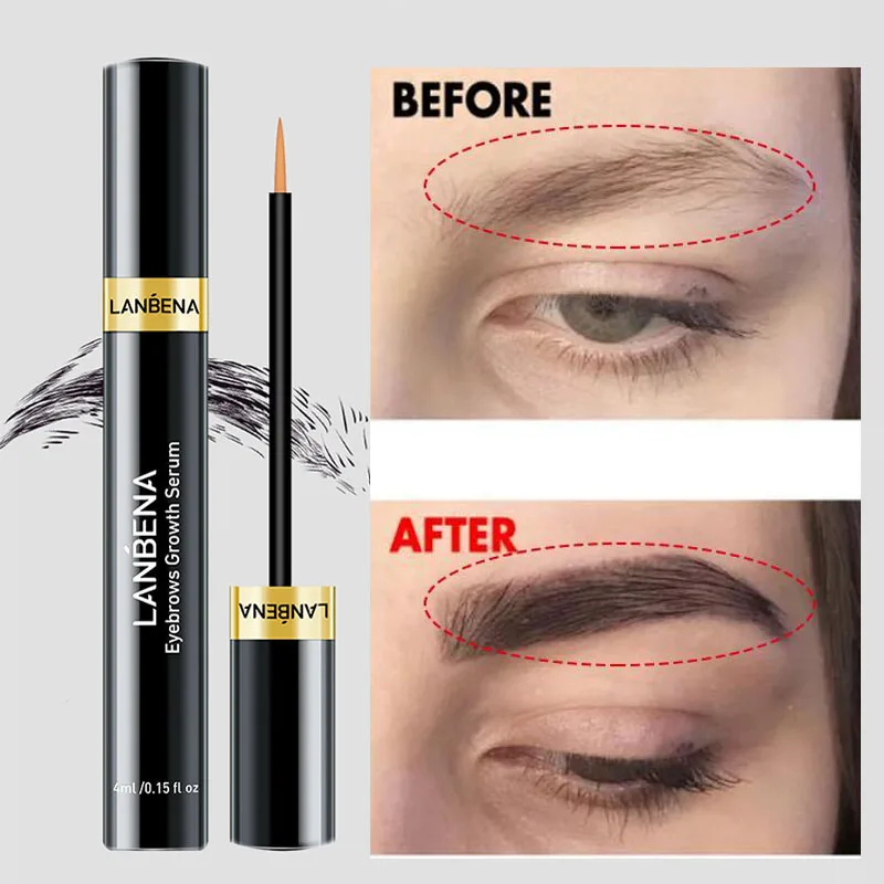 

LANBENA Eyebrow Growth Serum Longer Fuller Thicker Eyebrow Enhancer Eyelash Grow Essence Fast Lashes Growth Liquid Beauty Makeup