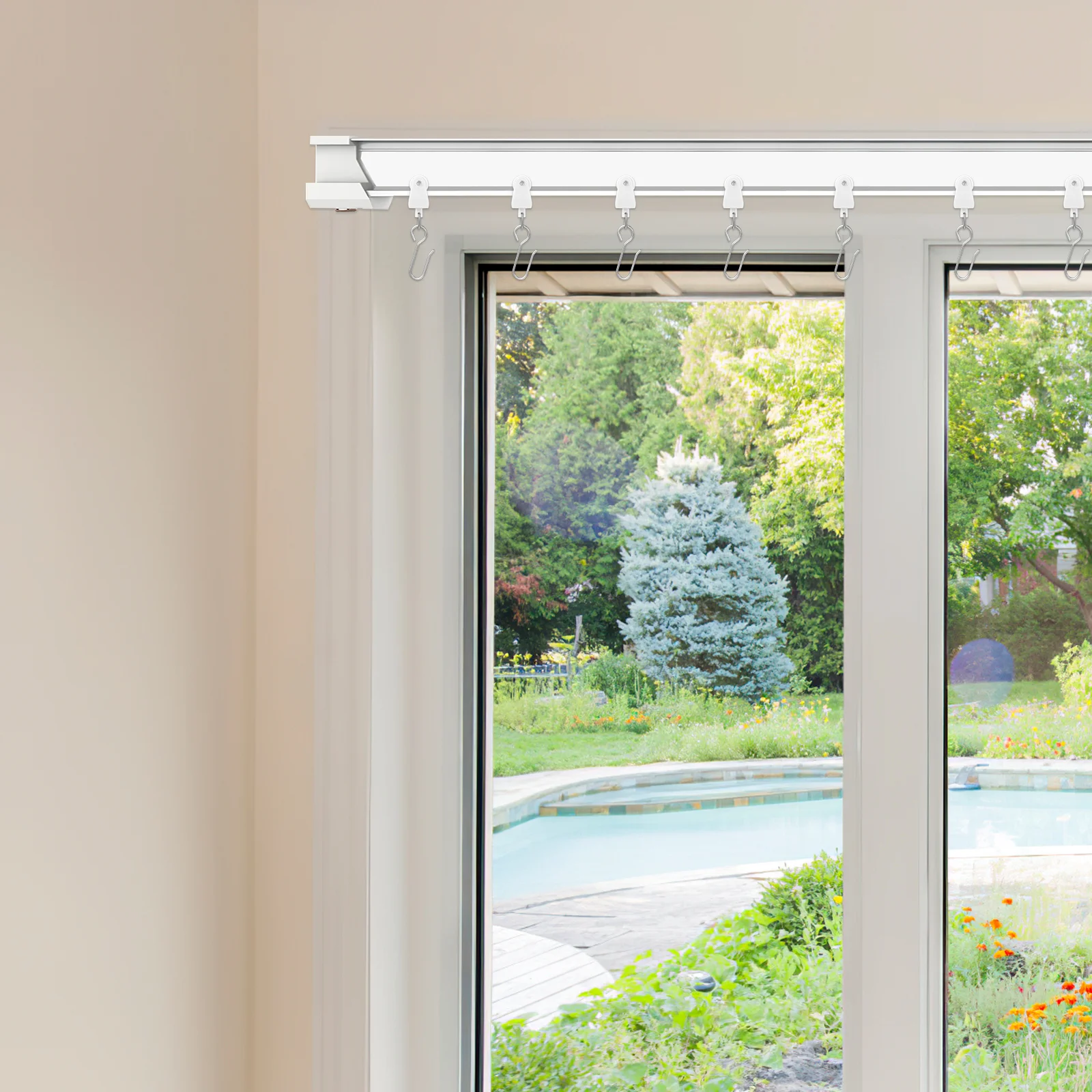 30 шт. аксессуары для карнизов крючки гусеничных роликов направляющие ползунки