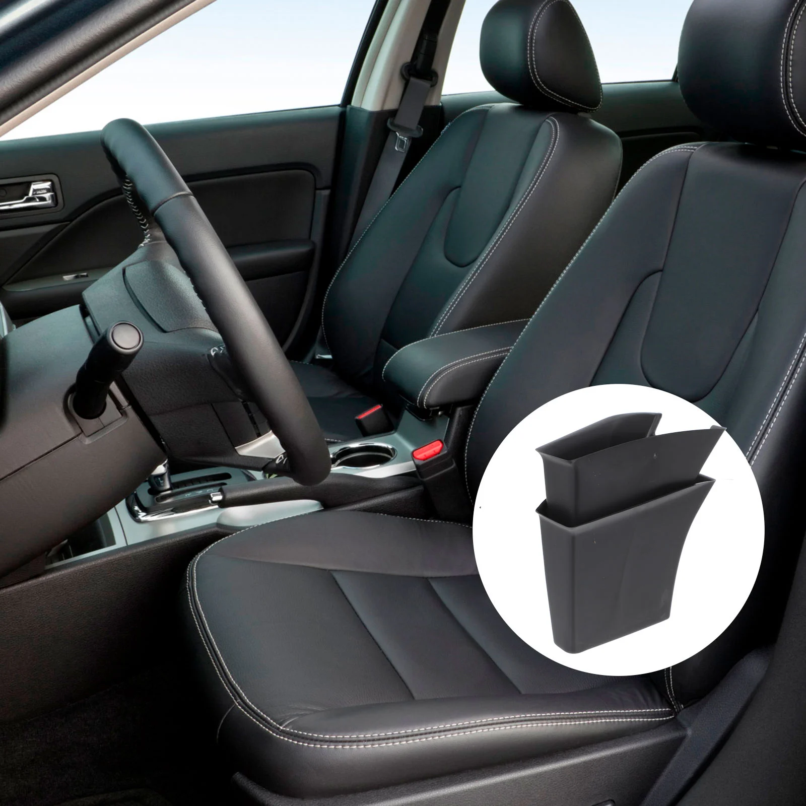 

2 Pcs Car Front Door Pallets Armrest Container Gps Holder Phone Mount Gravity Auto Console Organizer Box Gap