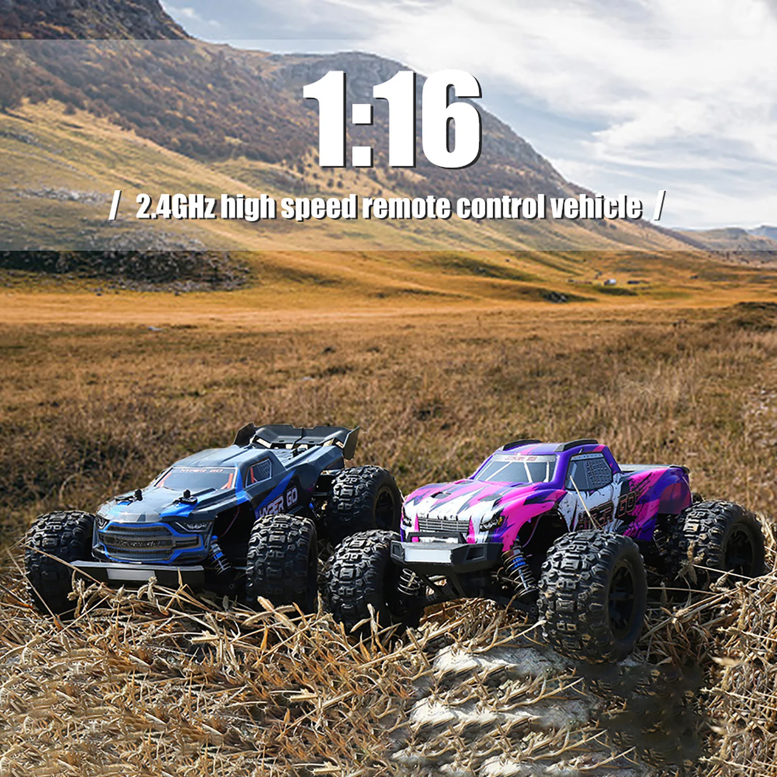 

1/16 Scale Brushless Fast RC Car 4WD Off-Road RC Truck 38 KM/H Speed Suitable for Adults and Kids Boys with Battery GPS