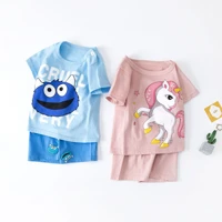 6month to 6year old kids clothes dinosaur cartoon set for boys clothing casual toddler outfits summer short sleeve t 2 piece set