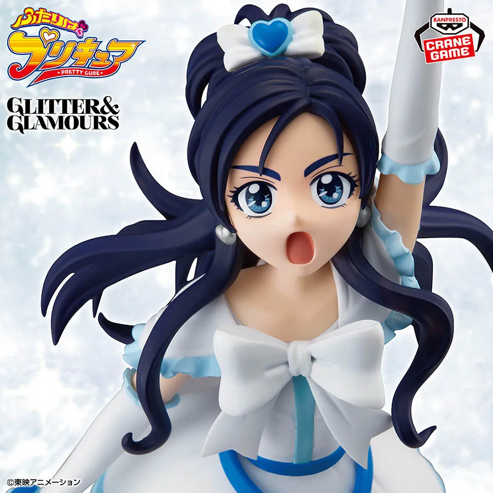 Фото Оригинальные в наличии BANPRESTO GLITTER&GLAMOURS Cure White Cure, черные аниме-фигурки, коллекция моделей, игрушки, украшение стола, подарки №4
