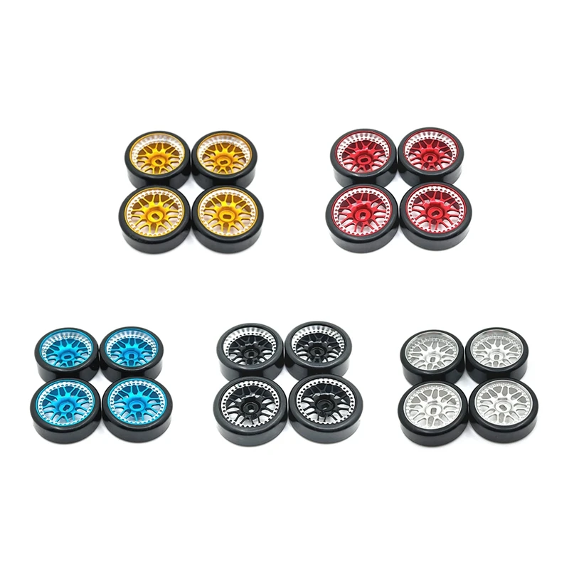 

27Mm Hard Plastic Tyre Drift Tires Metal Wheel Rim For Wltoys 284131 K969 K979 K989 Kyosho Mini-Z 1/28 RC Car Parts 1